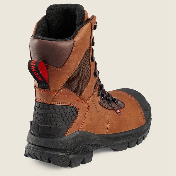 Work Støvler Herre - Red Wing Crv™ - 8-Inch Waterproof Soft Toe - Brune/Sort - SZWFTO-105